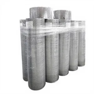 Rouleau de treillis métallique galvanisé à mailles losangées pour clôtures de sécurité et cloisons – Treillis métallique galvanisé à mailles losangées - Product Image 2