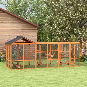 Gallinero de madera naranja de 49 x 48 x 12.5 pulgadas con almacenamiento y perchas, aditivo para gallinero para 6-10 gallinas, en estado usado - Product Image 2