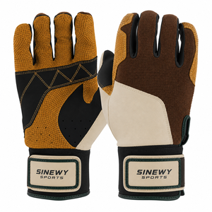 Gants de frappe personnalisés en cuir rouge et blanc, tissés, durables, à séchage rapide, respirants, avec fermeture auto-agrippante, pour main droite/gauche - Product Image 6