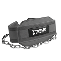 Ceinture de musculation avec chaîne pour dips, accessoires de musculation pour athlètes, ceinture de dips pour entraînement CrossFit