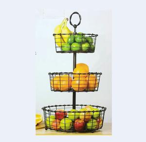 Cesta de frutas decorativa y ecológica de hierro para la encimera de la cocina, organizador de mesa de comedor para almacenamiento de frutas. - Product Image 6