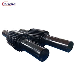 Directamente de fábrica 42crmo aleación de acero forjado engranaje helicoidal horno rotatorio principal piñón grande eje de engranaje grande - Product Image 1