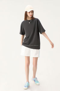 Le t-shirt pour hommes et femmes 100% de couleur unie de haute qualité directe d'usine peut être un logo d'impression en mousse en gros et personnalisé - Product Image 2