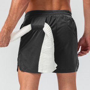 Shorts de sport noirs légers, respirants, à séchage rapide, vêtements de sport d'entraînement athlétique, confortables, durables, vêtements de sport pour hommes - Product Image 5