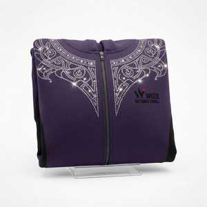 Sudadera con Capucha para Hombre, Color Morado, con Pedrería, Diseño Paisley, Corte Regular, Informal, con Cierre, para Otoño, Deportiva, para MMA - Product Image 5