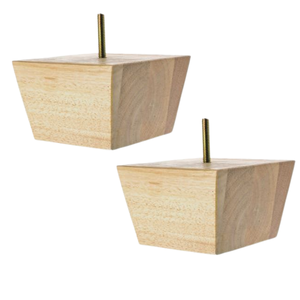Heavy Duty Square Wooden Sofa Legs Solid Wood Replacement Feet for Couch Cabinet Bed and Ottoman Furniture Restoration - Product Image 1
