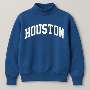 Sudadera Minimalista con Cuello Alto, Mezcla de Algodón, Oversize, Cálida para Invierno, Estilo Casual Urbano, Top de Moda - Product Image 1