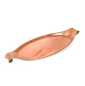 Luxury <b>Copper</b> Serving Tray Durable Dining Platter for Serving Food Snacks Drinks Tea Coffee in Home Kitchen <b>Table</b> - Product Image 1