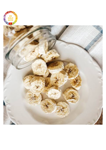 Chips de banane lyophilisées de haute qualité, tranches de fruits naturelles sucrées, collation saine pour la pâtisserie, garniture de desserts et vente en gros - Product Image 2