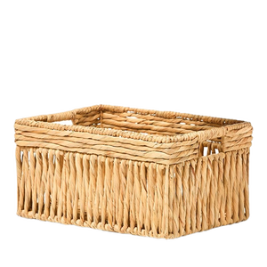 European Luxury Multifunctional New Water Hyacinth Storage <b>Basket</b> Eco-friendly Elegant Decorative <b>Laundry</b> <b>Basket</b> for Home - Product Image 3