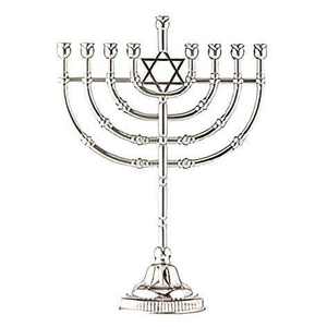 Antique Menorah Designed to Hold <b>Candles</b> Securely Hanukkah Christmas Easter Celebrations Family Gatherings Menorah In <b>Gold</b> - Product Image 6