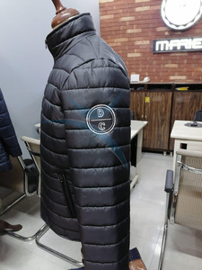 ORCAFITS Top Trending Puffer Jacket <b>Zipper</b> Closure Windproof Casual Winter <b>Coat</b> Regular Fit Polyester Material Left Sleeve Logo - Product Image 4