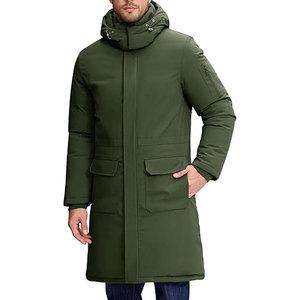 <b>Men</b>’s <b>Long</b> Winter Parka Puffer <b>Jacket</b> Water Repellent Windbreaker Insulated Thick Hooded Puffy Coat Cold Weather Outerwear - Product Image 1