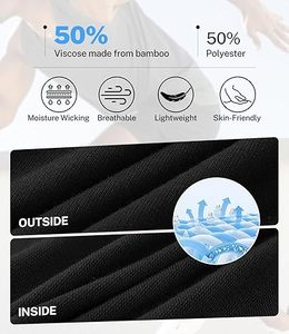 Shorts de sport pour hommes noirs avec cordon de serrage, décontractés, pour l'entraînement et la gym, avec poches latérales - Product Image 4