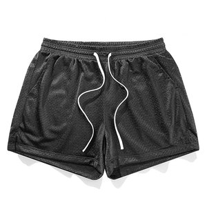 Pantalones Cortos Deportivos de Malla para Hombre, Cintura Media, Tela Ligera, Ideales para Entrenamiento y Uso Diario, Cómodos para el Verano - Product Image 1