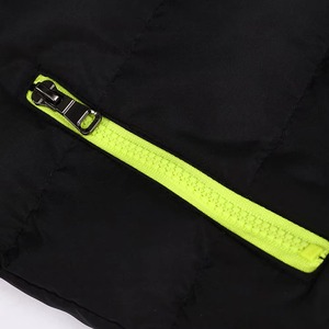 Black Neon Lime Green Custom Men <b>Thin</b> Puffer <b>Jacket</b> Stand Collar Quilted Winter <b>Waterproof</b> Windproof Front OEM Factory Premium - Product Image 2