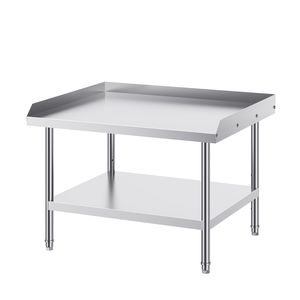 Tavolo da Lavoro Professionale in Acciaio Inox 30 X 36 X 26 Pollici, Banco da Lavoro per Cucina Commerciale con 3 Lati Rivestiti per Preparazione Alimenti - Product Image 4