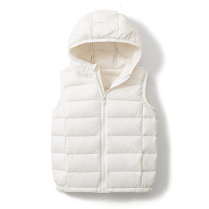Hooded Puffer <b>Vest</b> <b>Men</b> Warm Soft Quilted Sleeveless Jacket Daily Wear Casual Padded Bodywarmer - Product Image 4