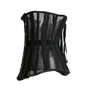 Women Black Mesh Corset <b>Shapewear</b> with Hook-and-Eye Closure Firm Tummy Control Breathable Design for Daily Wear - Product Image 5