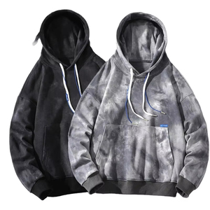 เสื้อฮู้ดดี้คุณภาพสูง ผ้าฝ้าย 100% ซักกรด สไตล์วินเทจทรงโอเวอร์ไซส์ สีซีดแบบซันเฟด - Product Image 5