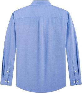 Camisa Oxford para Hombre, Lisa, Casual, con Botones, Cuello Clásico, Manga Larga, con Bolsillo, 2026, Premium, Estilo Business Casual - Product Image 4