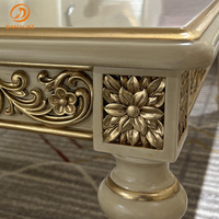 Table d'appoint royale personnalisable en bois de luxe, style européen classique, haut de gamme, pour salon de type appartement