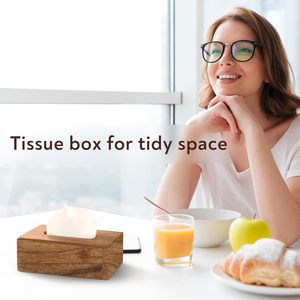 Wooden <b>Tissue</b> Box Holder for Home, <b>Tissue</b> <b>Paper</b> Holder- <b>Tissue</b> Box Holder for Car Decor - Product Image 4