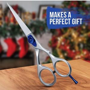 กรรไกรตัดผมสำหรับช่างตัดผมมือขวา คุณภาพสูง ขายส่ง ทำจากสแตนเลส ทรงตรง ไม่พับได้ ใบมีดคม - Product Image 6