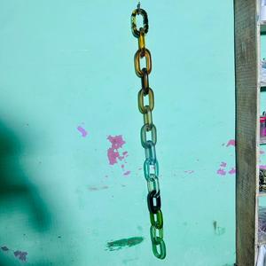 Wholesale Resin Chain Link Bulk Lot Multi Color Acrylic <b>Rings</b> <b>Curtain</b> Tieback Loop Hanging Accent Home Decor Hardware Supply - Product Image 3