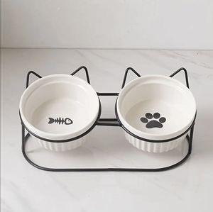 Comedero elevado para perros, de acero inoxidable, con soporte, doble, antideslizante. - Product Image 2