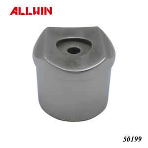 Sistema de Barandillas Modernas de Acero Inoxidable con Acabado Satinado y Collarín Perpendicular para Escaleras de Hospitales, Villas, Hoteles y Centros Comerciales - Product Image 2