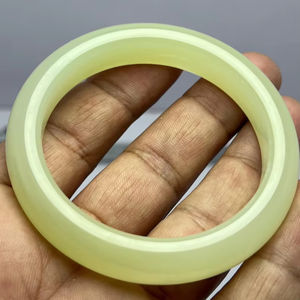 Brazalete de Ónix Verde, Piedra Natural Lisa y Redonda, Joyería Artesanal de Piedras Preciosas, Regalo para Mujer, Venta al Por Mayor - Product Image 1