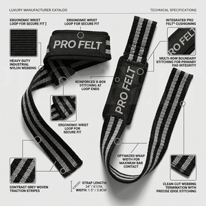 Sangles de musculation personnalisées avec logo de marque, en coton robuste, pour le soutien des poignets, idéales pour l'entraînement en salle de sport et les soulevés de terre - Vente chaude - Product Image 2