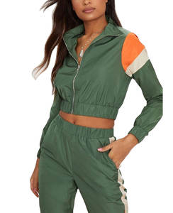 Trajes de 2 piezas de estilo liso para mujer, chándal de poliéster 220GSM, sudadera de Acción de Gracias, pantalones de chándal, chándales transpirables - Product Image 5