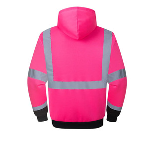 Mens ANSI Class 2 Reflective Safety Jacket with Customized Logo High Visibility <b>Secure</b> Fastening and Convenient Pocket Access - Product Image 2