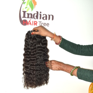 Cheveux humains naturels bouclés non traités, double trame, Remy, tissage indien, vierges, 100g, lots authentiques, sans traitement chimique - Product Image 1