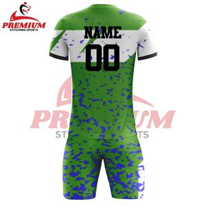 Uniforme de football personnalisé à séchage rapide, antibactérien, 100% polyester, protection UV, manches courtes, respirant, été, haute qualité, personnalisé - Product Image 6
