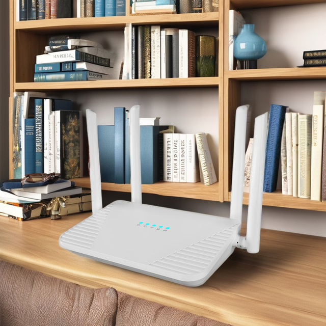 MPC607 High-Gain Antennas 2.4GHz 4G CPE Router Cheap Indoor 4G WiFi6 with Firewall QoS VPN Functions for Home Use