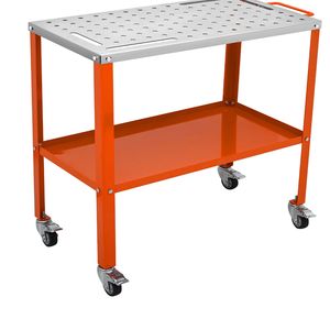 Banco da Lavoro Portatile in Acciaio 36'' X 18'' con Capacità di Carico 1200 lbs, Freni e Ruote - Product Image 6