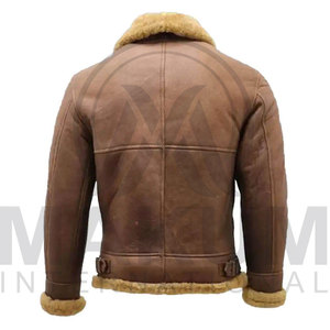 Veste de moto en cuir pour homme SALVA LEATHER, col montant, respirante, écologique, coupe-vent, style streetwear, hiver 2024 - Product Image 2
