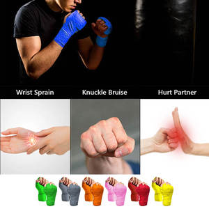 Guantes Interiores Elásticos de Algodón para Boxeo al por Mayor con Protección de Muñeca, Soporte Estirable para MMA y Muay Thai - Product Image 5
