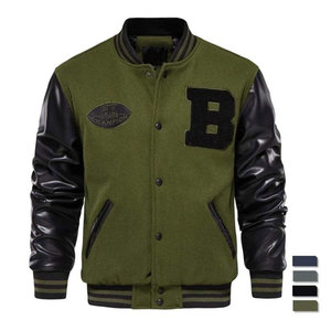 Custom <b>Jacket</b> for <b>Men</b> Classic Varsity Style Match Color Design Wholesale Turn Down New <b>Letter</b> <b>Man</b> Varsity <b>Jacket</b> Hot Sale Casual - Product Image 5