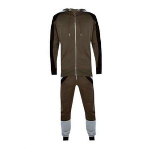 Vente en gros de survêtements de gym d'entraînement jogging personnalisé sweat-shirt gris coupe ajustée - Product Image 3