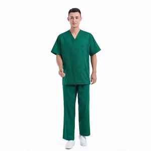 Uniformes Médicos Personalizados, Uniformes de Hospital, Uniformes de Enfermería, Top de Manga Corta, Traje de Enfermería, Corte Ajustado y Elástico - Product Image 1