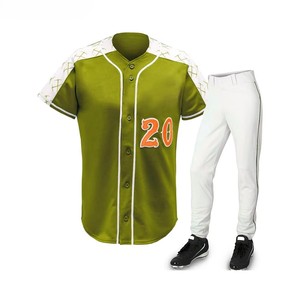Uniforme de Béisbol Sublimado de Algodón y Spandex de Alta Calidad Profesional, Antibacterial, con Logotipo Personalizado en Color - Product Image 6