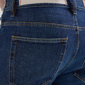 Jeans en denim pour homme FIT FORNESS INTERNATIONAL, respirant, léger, taille mi-haute, coupe droite, jambe large, grande taille, coupe ample, délavage clair effet monkey wash - Product Image 5