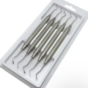 Kit de Implantes Dentales con Levantamiento Sinusal de Precisión, 5 Piezas, Instrumentos Quirúrgicos Dentales, Herramientas de Extracción Manual con Empuñadura Moleteada, Color Plateado - Product Image 3