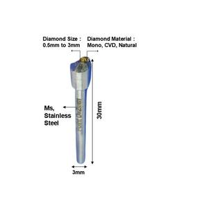 เครื่องมือแกะสลักแบบมินิ CNC รุ่น Point Model Shank ขนาดเล็ก ใช้งานด้วยมือ ทำจากสแตนเลส สำหรับงานแกะสลักแนวตั้ง รูปทรงดินสอ ใช้สำหรับทำเครื่องประดับ - Product Image 2