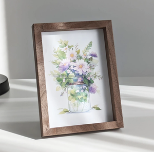 Cadre photo en bois de qualité supérieure avec un design naturel pour la décoration de la maison et du bureau - Product Image 1