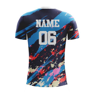 เสื้อฟุตบอลโพลีเอสเตอร์ระบายอากาศได้ดี แบบสั่งทำพิเศษ ลดราคาพิเศษ ไซส์ใหญ่ ยูนิเซ็กซ์ คุณภาพสูง สไตล์ย้อนยุค แขนสั้น - Product Image 2